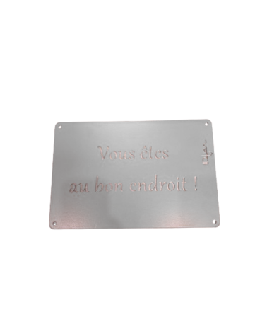 Plaque entrée de maison personnalisée en métal - IDfer