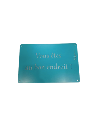 Plaque entrée de maison personnalisée en métal - IDfer