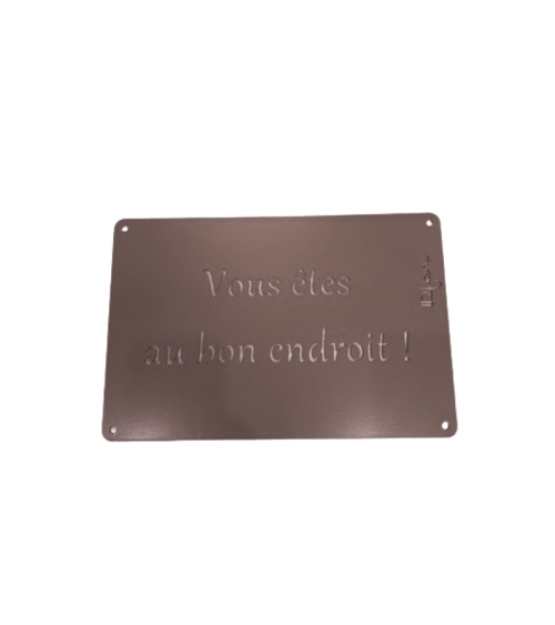 Plaque entrée de maison personnalisée en métal - IDfer
