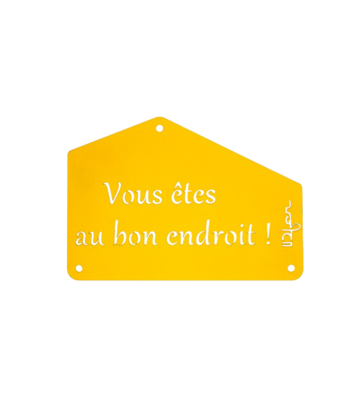 Plaque entrée de maison personnalisée en métal - IDfer