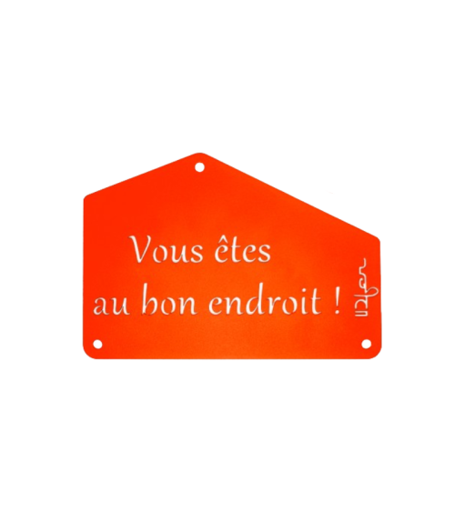 Plaque entrée de maison personnalisée en métal - IDfer