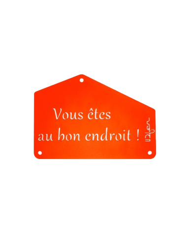 Plaque entrée de maison personnalisée en métal - IDfer