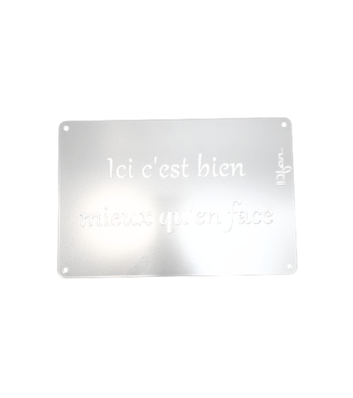 Plaque entrée de maison personnalisée en métal - IDfer