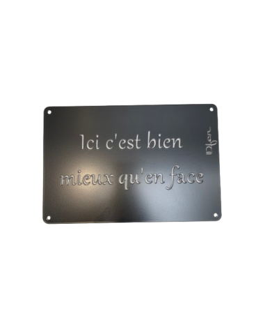 Plaque entrée de maison personnalisée en métal - IDfer