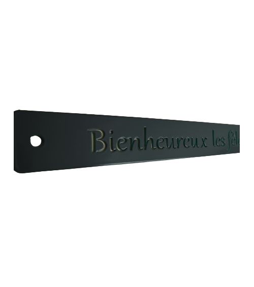 Décoration murale en métal - Mètre de philosophie - IDfer