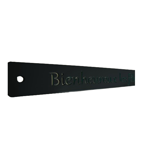 Décoration murale en métal - Mètre de philosophie - IDfer