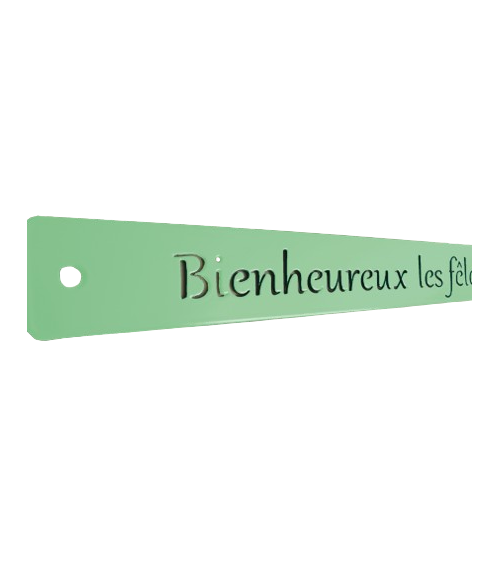 Décoration murale en métal - Mètre de philosophie - IDfer