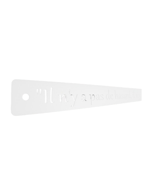 Décoration murale en métal - Mètre de philosophie - IDfer