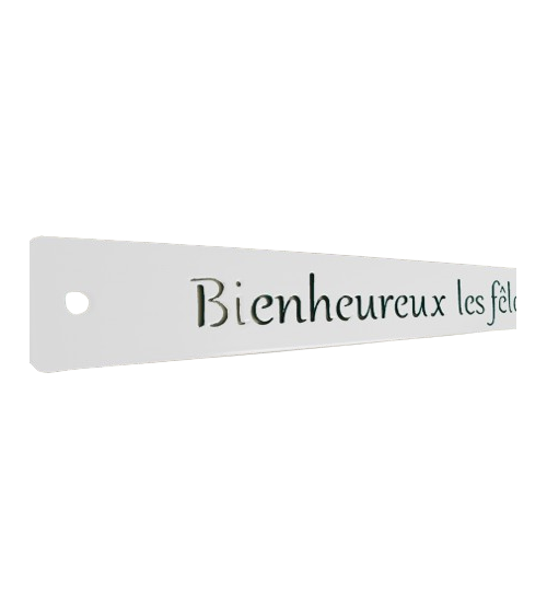 Décoration murale en métal - Mètre de philosophie - IDfer