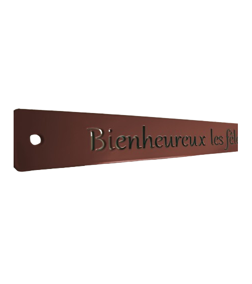 Décoration murale en métal - Mètre de philosophie - IDfer