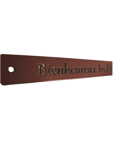 Décoration murale en métal - Mètre de philosophie - IDfer