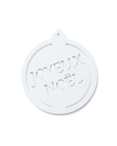 Boule de Noël Steel Joyeux Noël