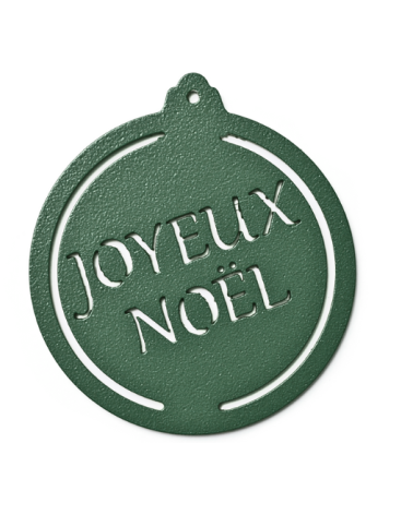 Boule de Noël Steel Joyeux Noël