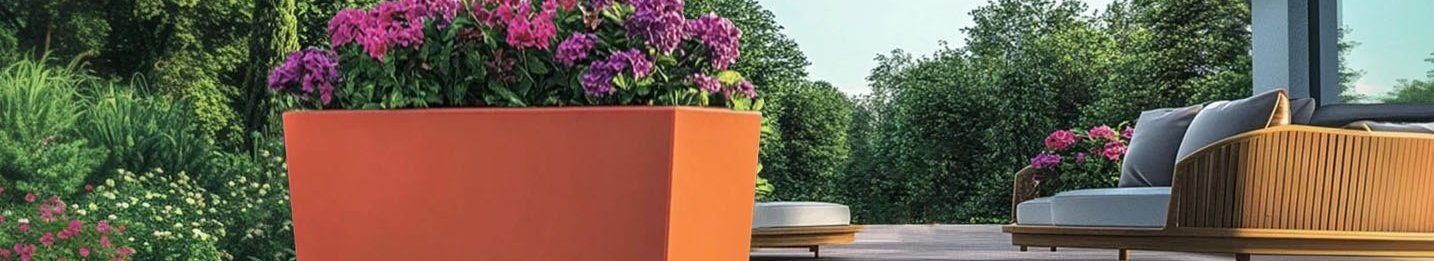 Nouveauté : Jardinières peintes