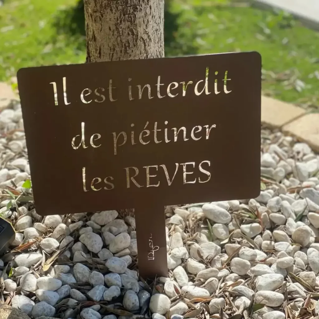 Étiquette de jardin
