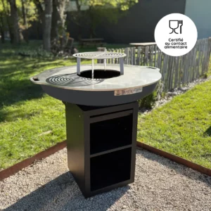 brasero sur meuble Brasero rond 65cm sur meuble