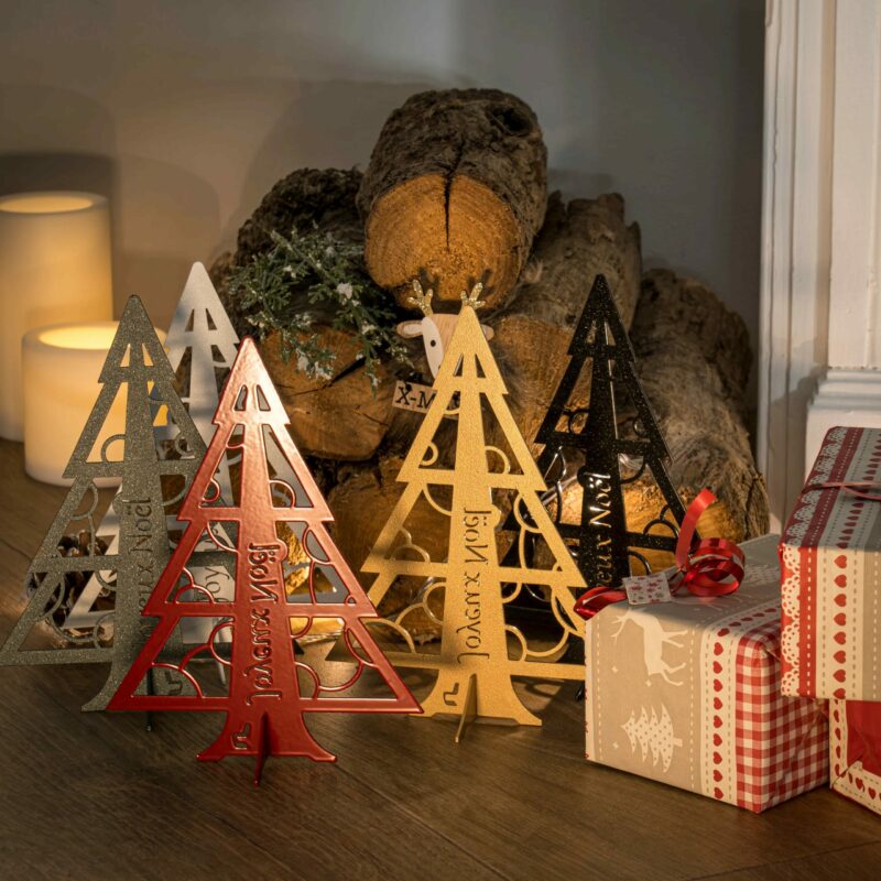 Sapin de Noël Miniature en métal Sapin de Noël Miniature en métal