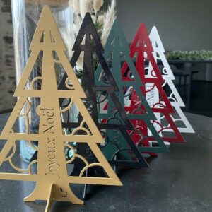Sapin de Noël Miniature en métal pour décoration intérieur Sapin de Noël Miniature en métal pour décoration intérieur