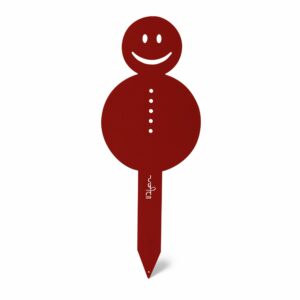 Bonhomme de neige de Noël rouge brillant
