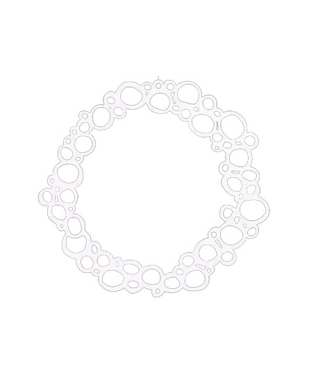 Couronne de Noël blanc satiné déco murale Couronne de Noël blanc satiné déco murale