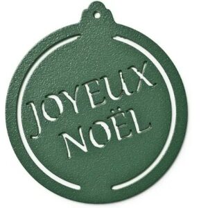 Boules de Noël en métal joyeux noël vert sapin Boules de Noël en métal joyeux noël vert sapin