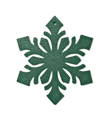 Boules de Noël en métal flocon vert sapin Boules de Noël en métal flocon vert sapin