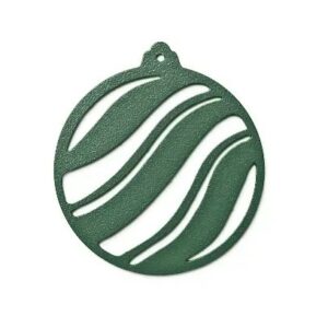 Boules de Noël en métal vague vert sapin Boules de Noël en métal vague vert sapin