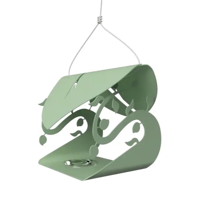 mangeoire à oiseaux en métal design mangeoire à oiseaux en métal design