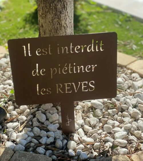 Étiquette de jardin
