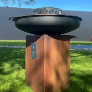 brasero meuble corten Brasero rond 65cm sur meuble
