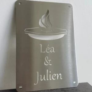 plaque personnalise Plaque personnalisée brasero