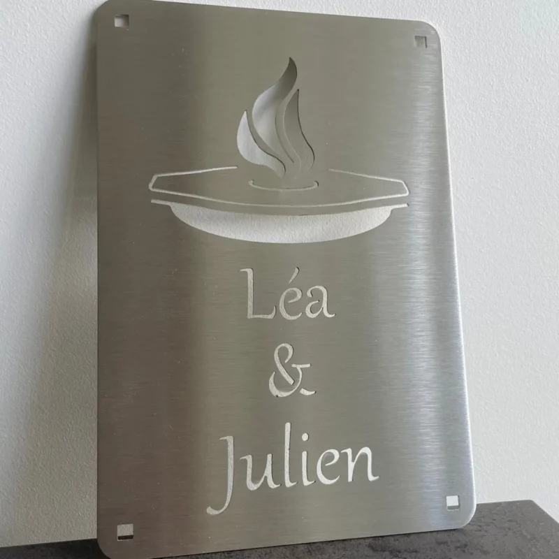 plaque personnalise Plaque personnalisée brasero