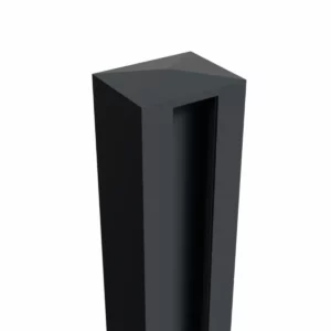 poteau gris-2 Poteau aluminium brise vue