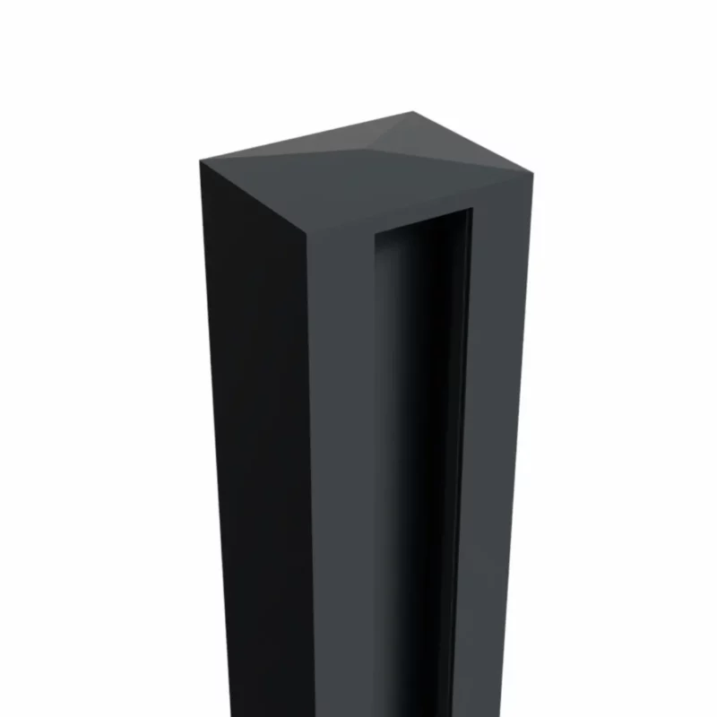 poteau gris-2 Poteau aluminium brise vue