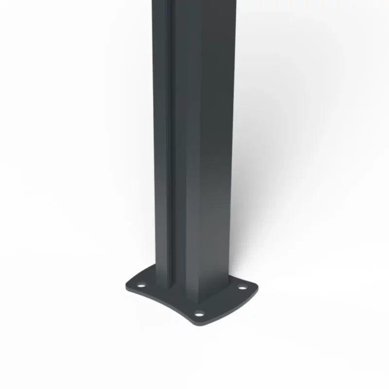 poteau gris-3 Poteau aluminium brise vue