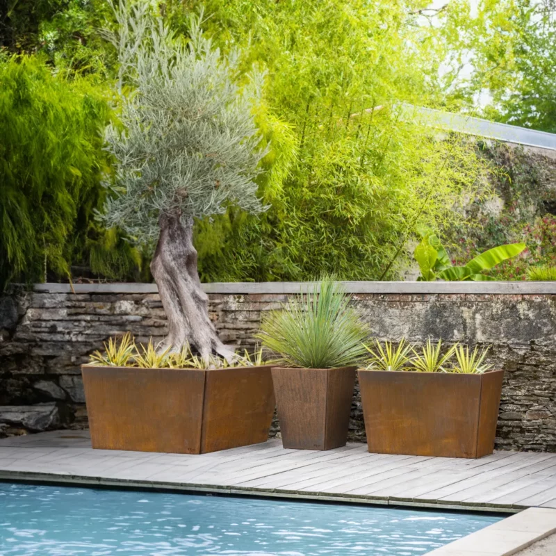 Jardinière Big en Corten