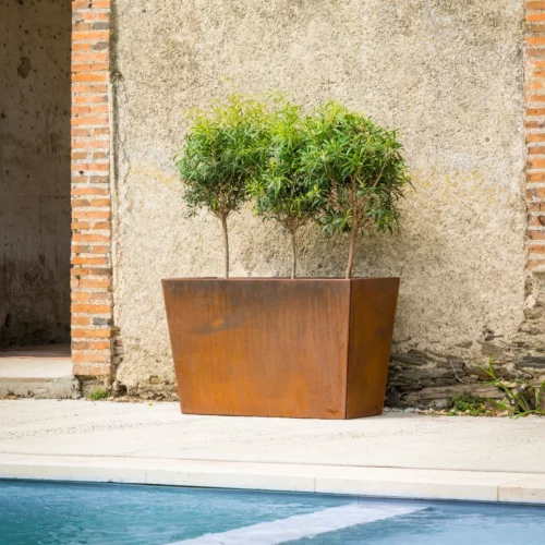 Jardinière Longue en Corten