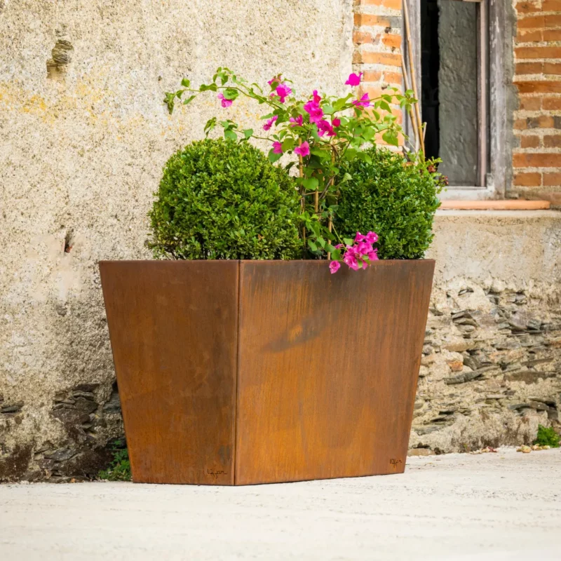longue corten-4 Jardinière Longue en Corten