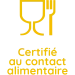 Certifié au contact aliumentaire